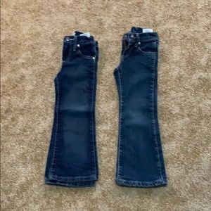 Little girls size 4 slim Wrangler Q Baby Jeans
